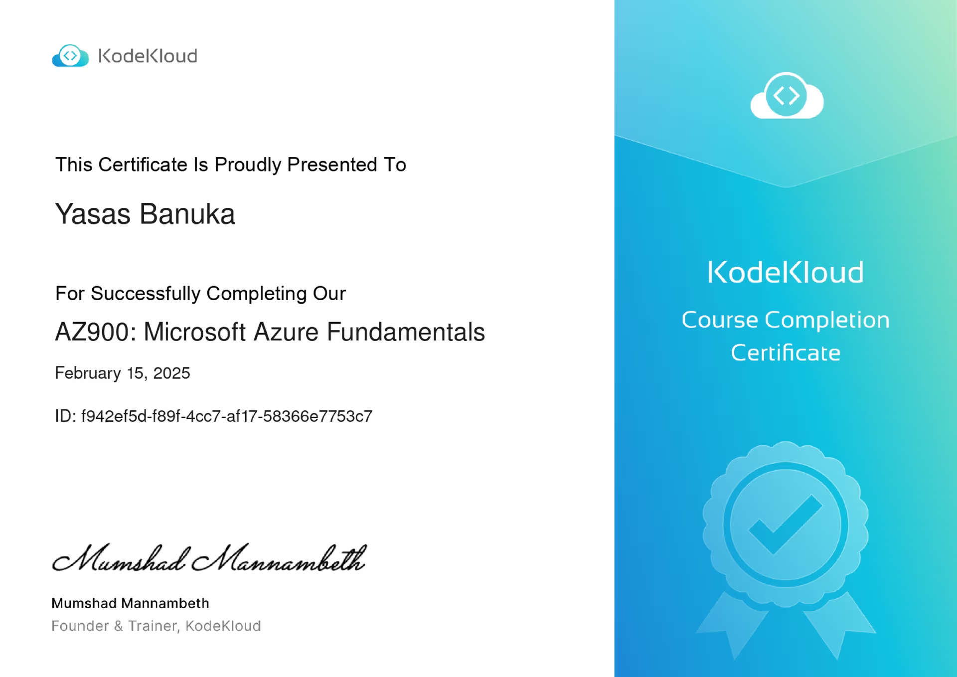 Microsoft Azure Fundamentals (AZ-900)